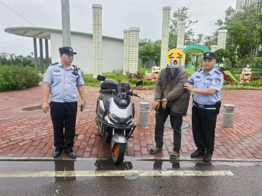 雷霆护航丨破案挽损 遂溪警方1小时追回被盗电动车